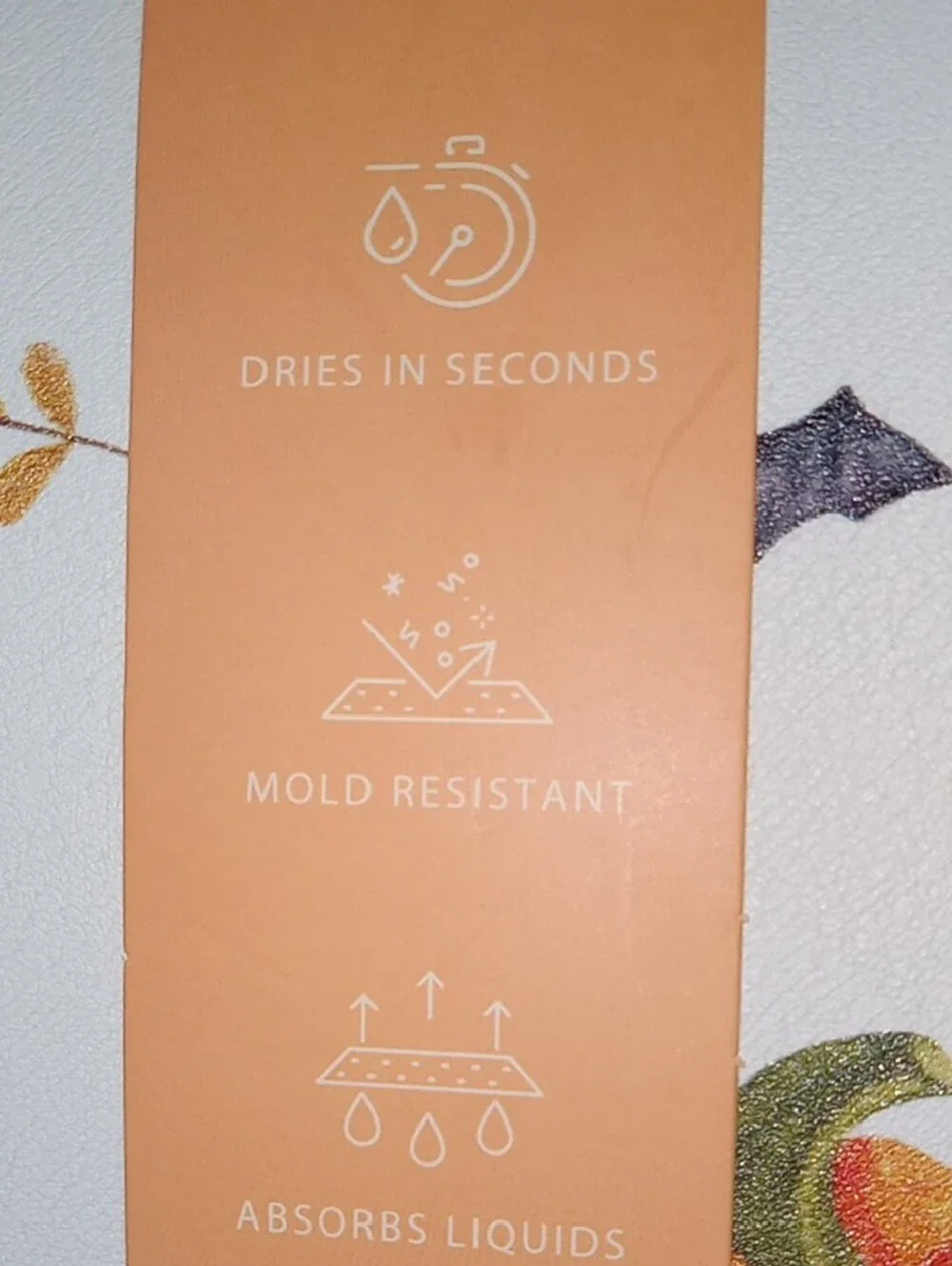 Boo's Pumpkin Grove Dish Drying Mat